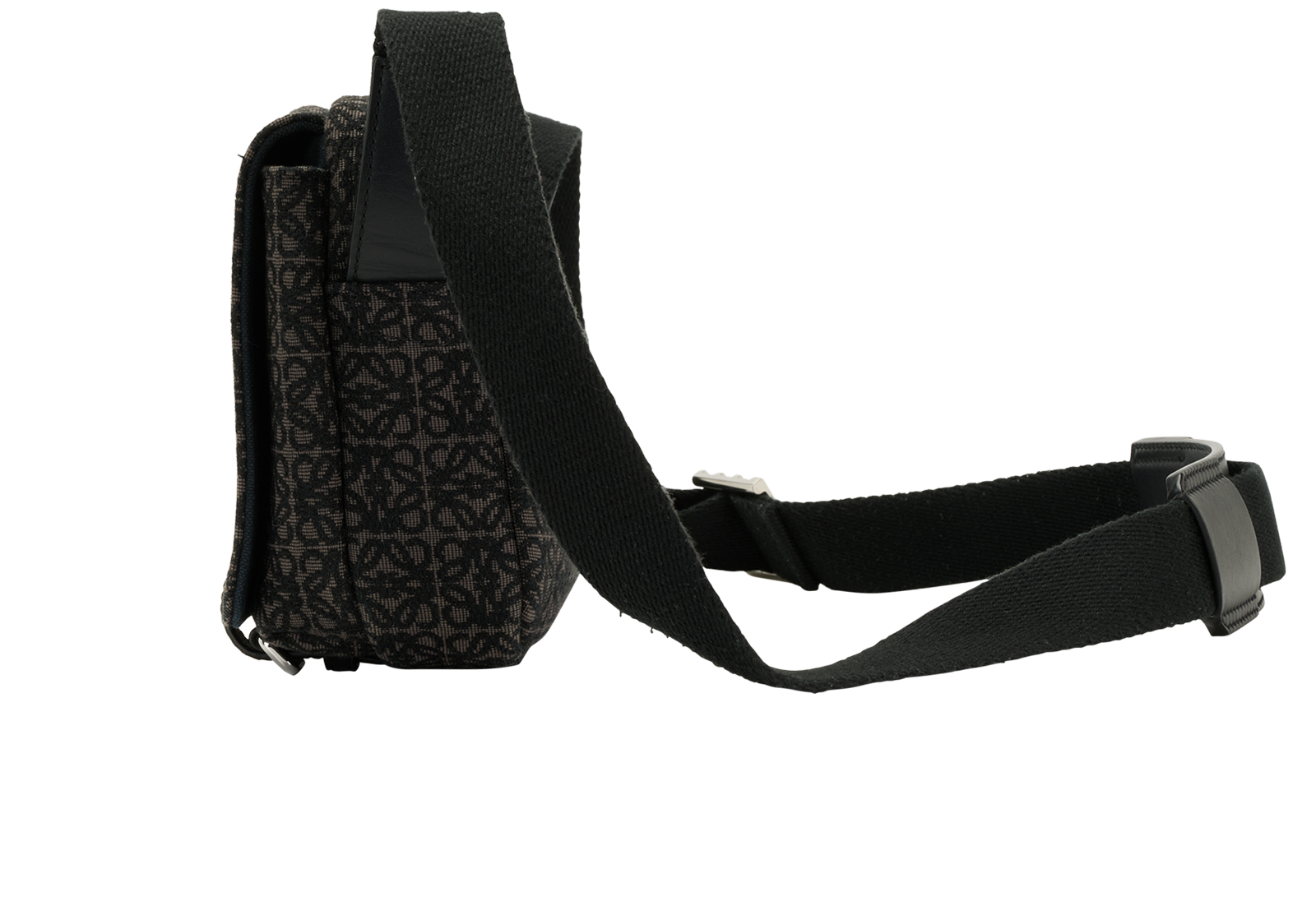 XS Anagram Military Messenger, &pound;750, Handbags, Black, Canvas, Bottom view